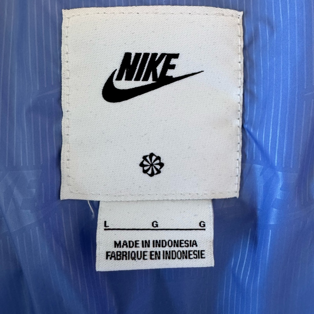 Nike Blue Striped Jacket - Picture 2 of 5